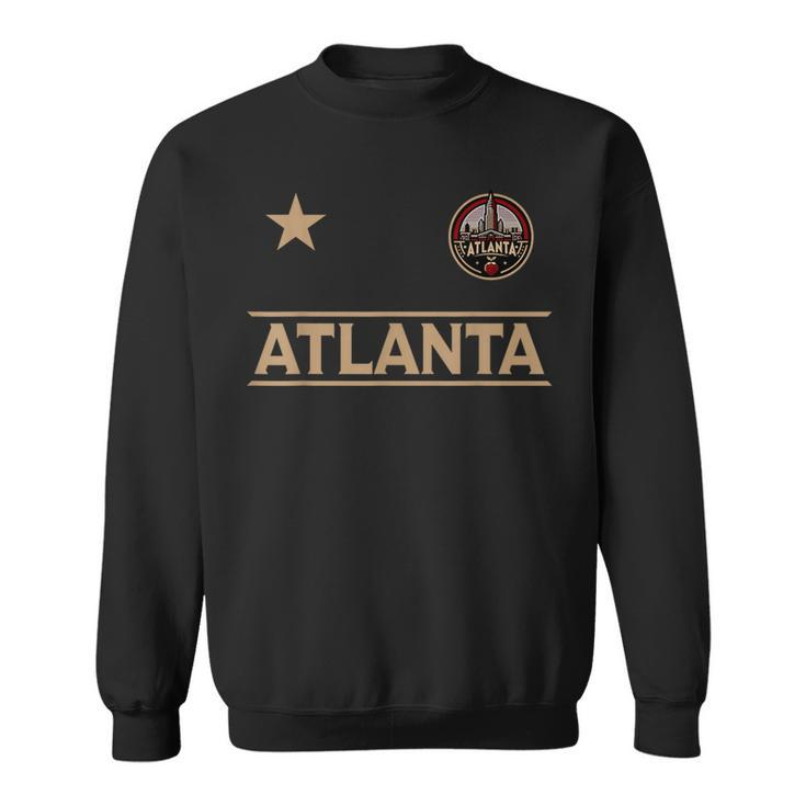Atlanta Skyline Star Badge 2024 Peach Ball Edition Sweatshirt