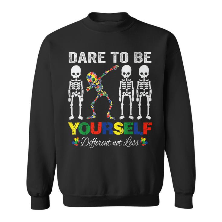 Autism Awareness Dare To Be Yourself Different Not Less Sweatshirt