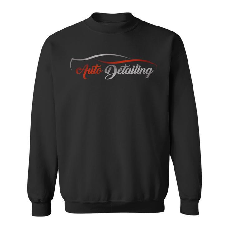 Auto Detailing Red And Black Sweatshirt