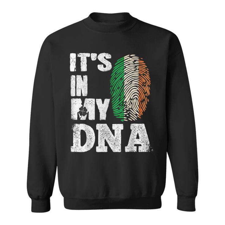 Awesome Ireland It's In My Dna Irish Flag Clover St Paddy's Sweatshirt