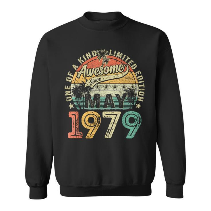 Awesome Since May 1979 Vintage 45Th Birthday Men Sweatshirt