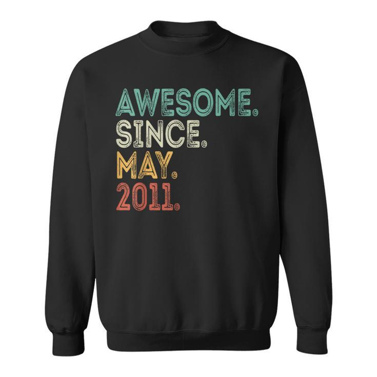 Awesome Since May 2011 13Th Birthday Boy 13 Years Old Sweatshirt