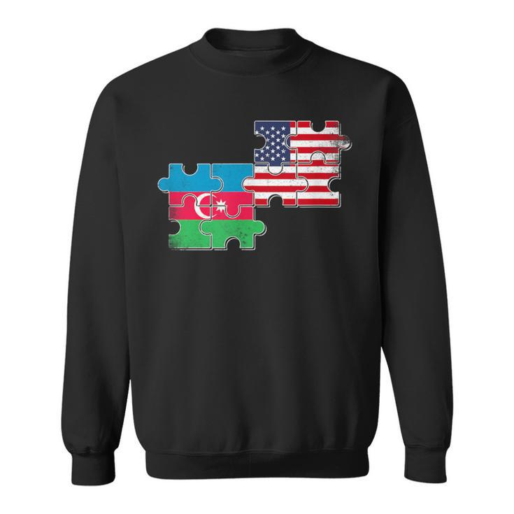Azerbaijan Usa Vintage Flag American Azerbaijani Sweatshirt