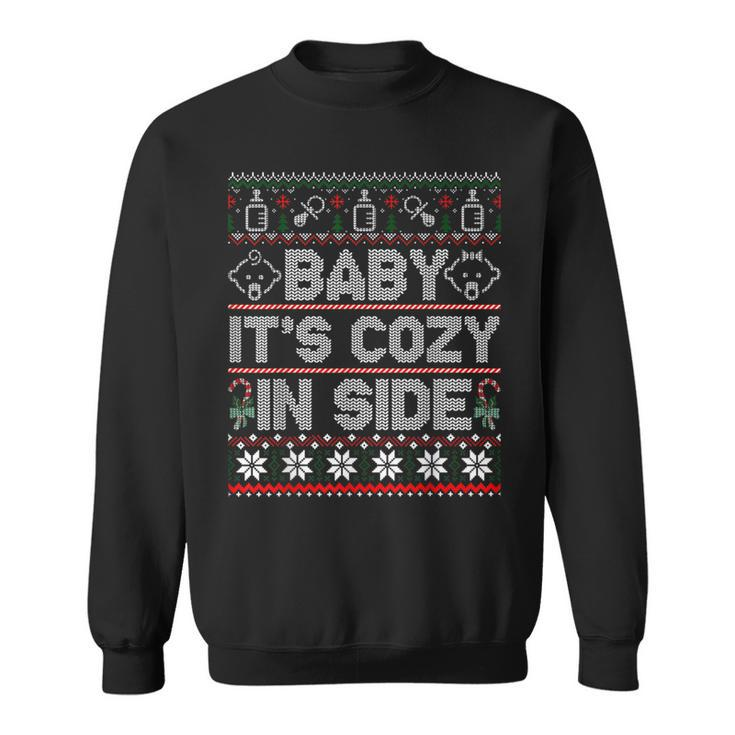 Baby It's Cozy Inside Christmas Ugly Sweater Sweatshirt