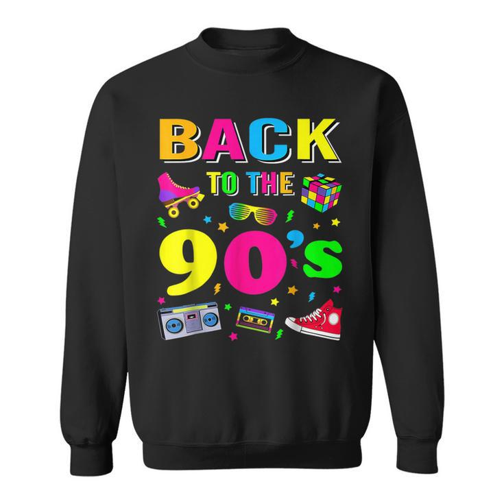 Back To 90'S 1990S Vintage Retro Nineties Costume Party Sweatshirt