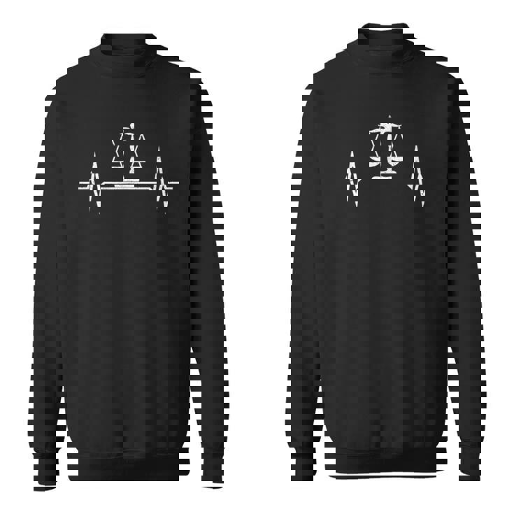 Bar Échelle Battement De Cœur Avocat Juge Juriste Sweater e
