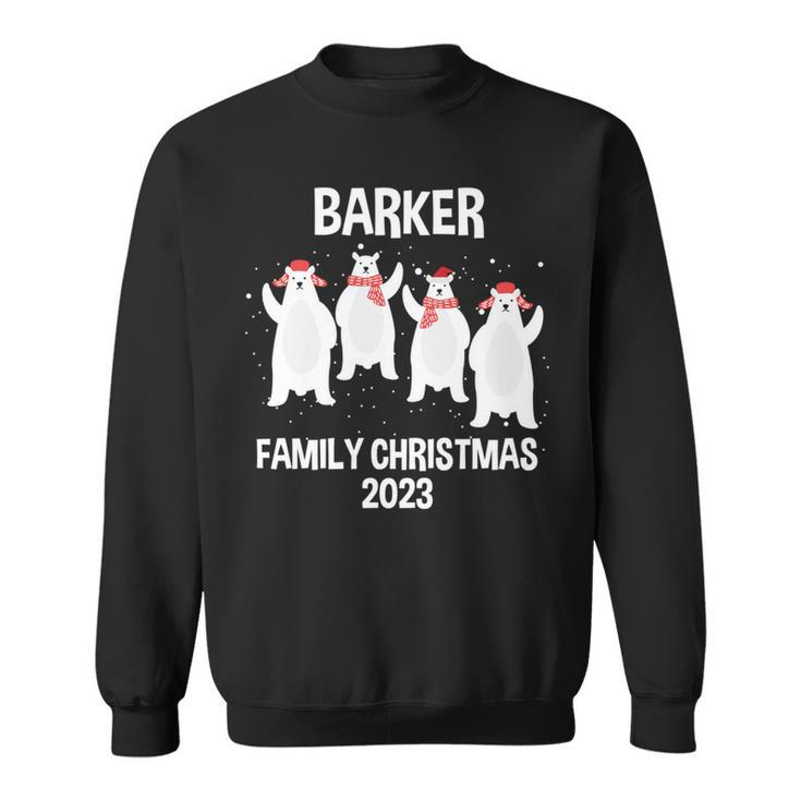 Barker Family Name Barker Family Christmas Sweatshirt