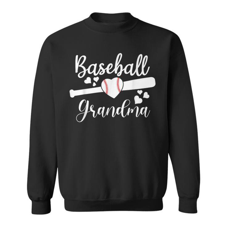 Baseball Lover Cute Baseball Grandma Sweatshirt