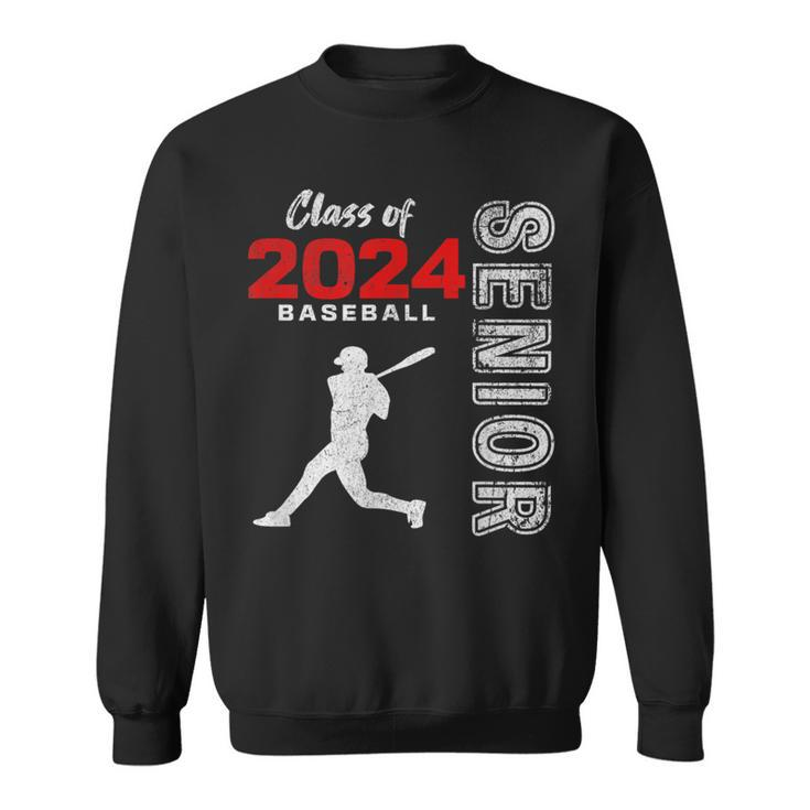 Baseball Player Senior Class Of 2024 Graduation 2024 Sweatshirt