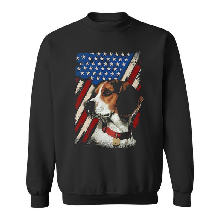 Beagle American Flag Bandana Patriotic 4Th Of July Sweatshirt