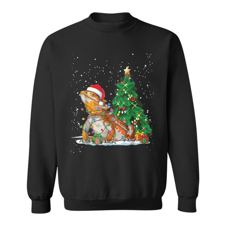 Bearded Dragon Santa Hat Animal Ugly Sweater Christmas Cute Sweatshirt