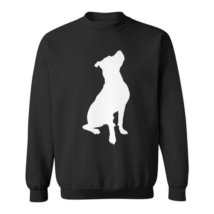 Beautiful White Pitbull For Pittie Moms Dads Dog Lovers Sweatshirt