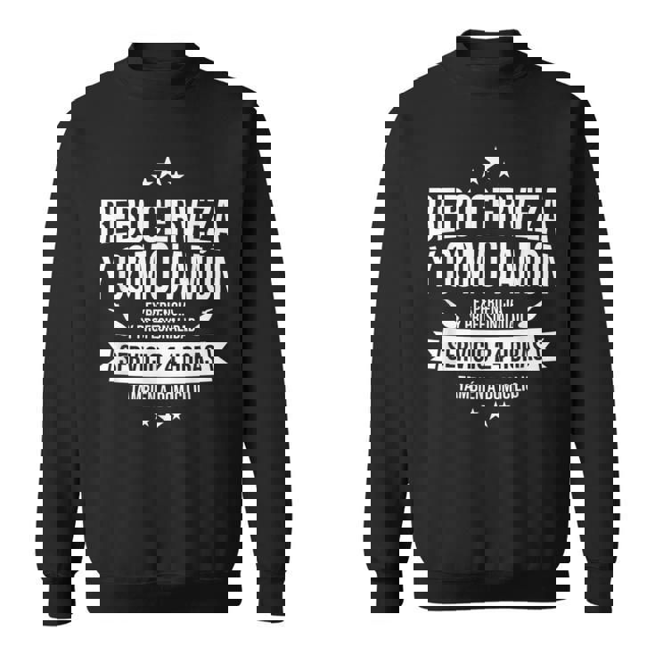 Bebo Cerveza Y Como Jamon A Domicilio Servicio Garantizado Camisa de entrenamiento