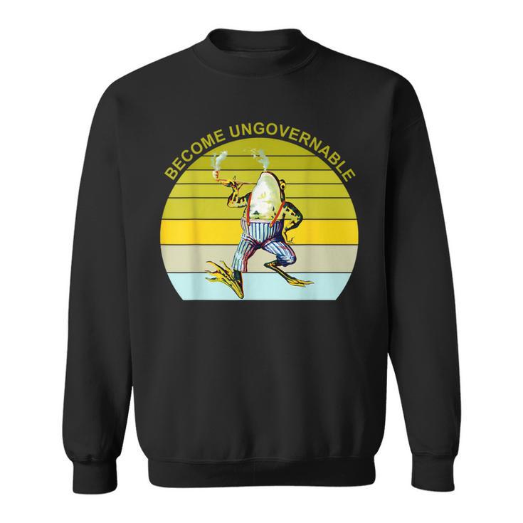 Become Ungovernable Frog Vintage Apparel Sweatshirt