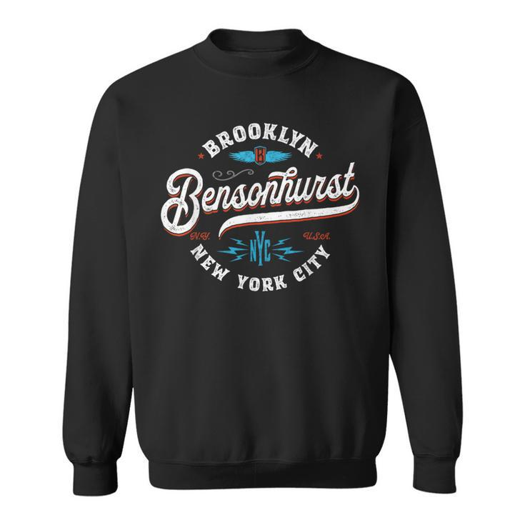 Bensonhurst Brooklyn New York Nyc Retro Vintage Graphic Sweatshirt
