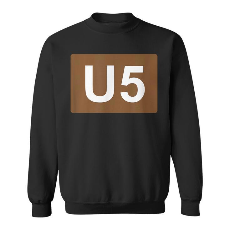 Berlin U-Bahn Line U5 Souvenir S Sweatshirt