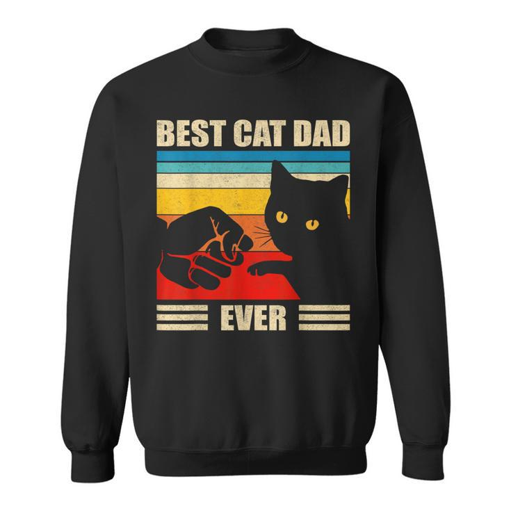 Best Cat Dad Ever Cat Dad Father Vintage Sweatshirt