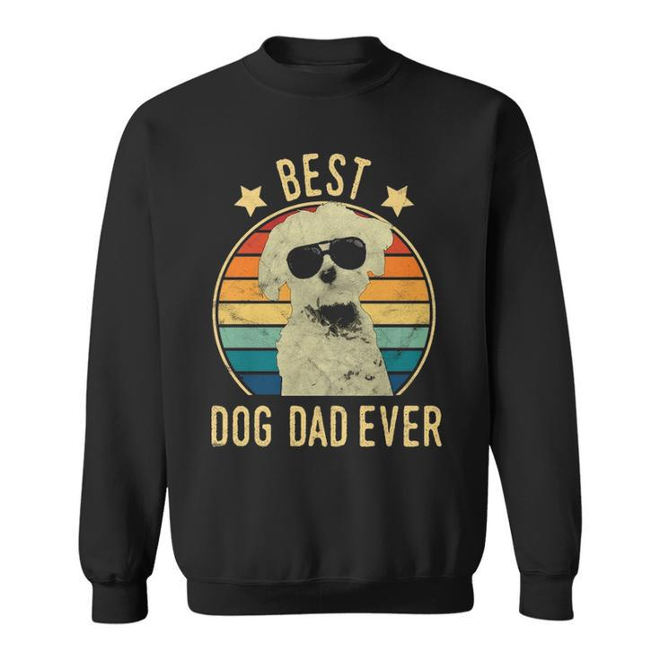 Best Dog Dad Ever Maltese Father's Day Sweatshirt