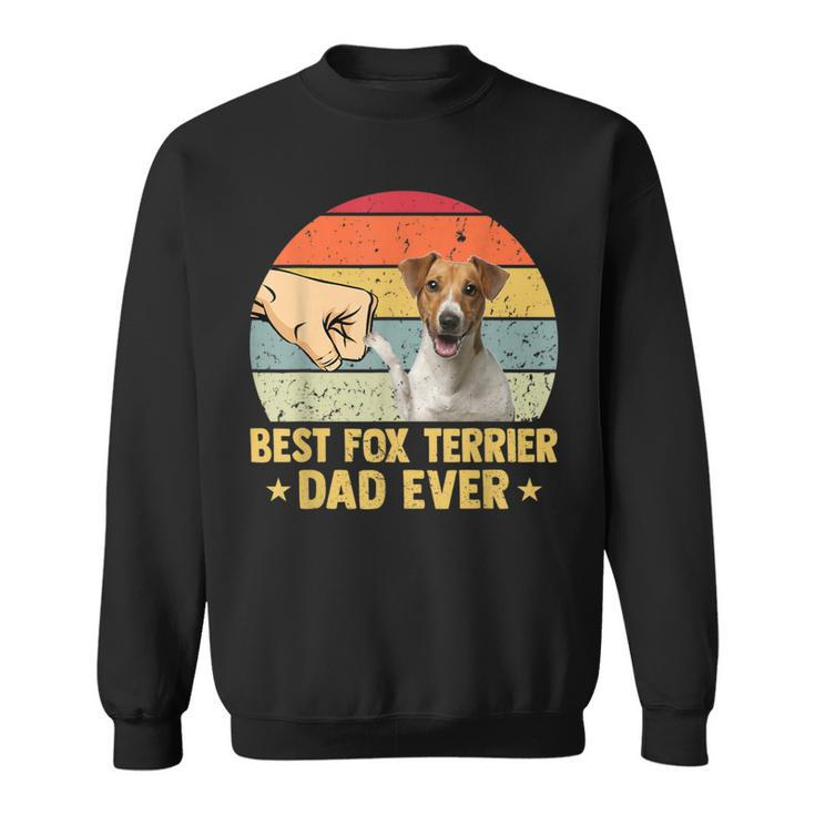 Best Fox Terrier Dad Ever Retro Vintage Father Day Sweatshirt