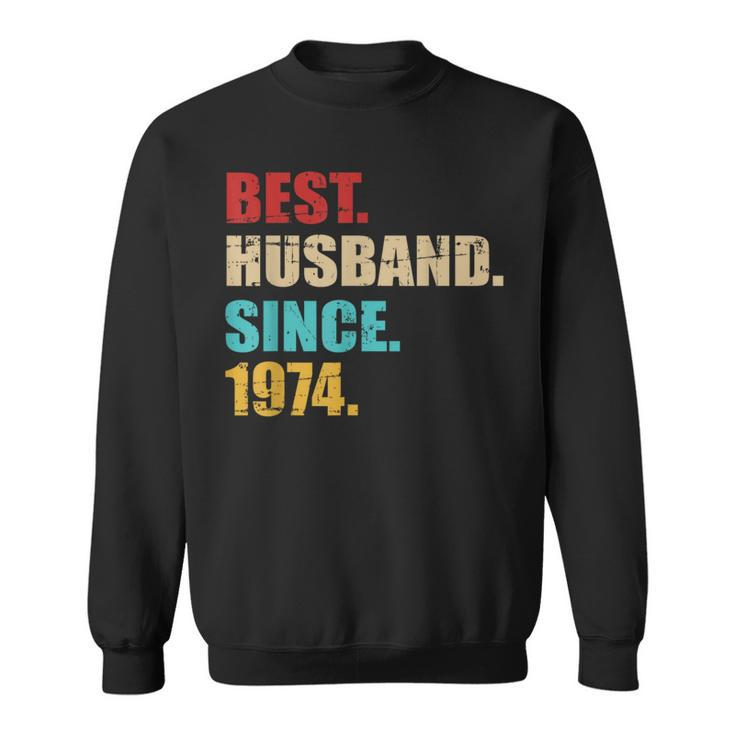 Best Husband Since 1974 For 50Th Golden Wedding Anniversary Sweatshirt