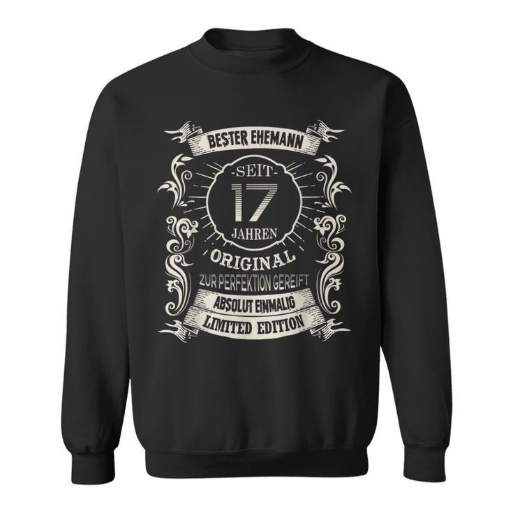 Best Husband Seit 17 Jahren Wedding Anniversary Orchid Wedding Sweatshirt