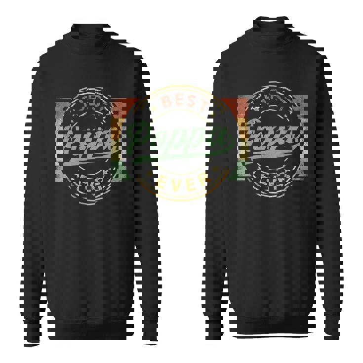 Best Poppa Ever Emblem Father's Day Poppa Grandpa Sweatshirt