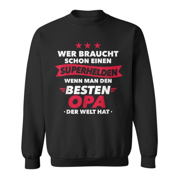 Beste Opa Superheld Sweatshirt, Humorvolles Design für Großväter