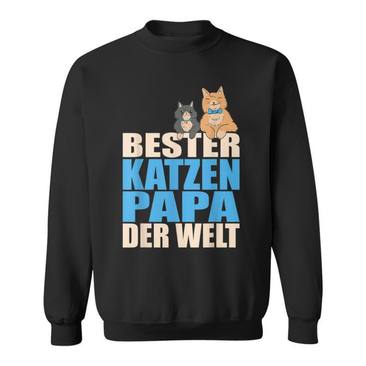 With Bester Katzenpapa Der Welt Sweatshirt