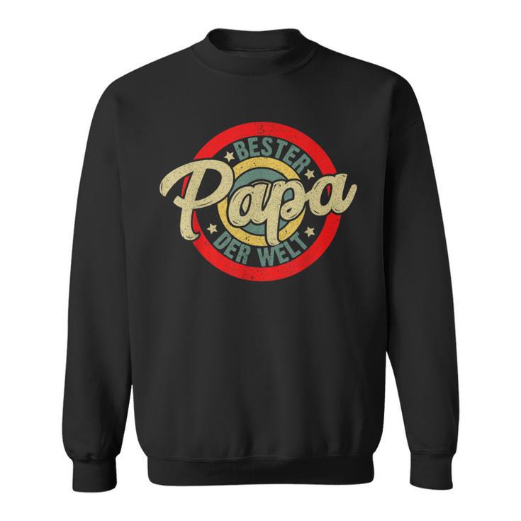 Bester Papa Der Welt Retro Father's Day Stepdad Sweatshirt