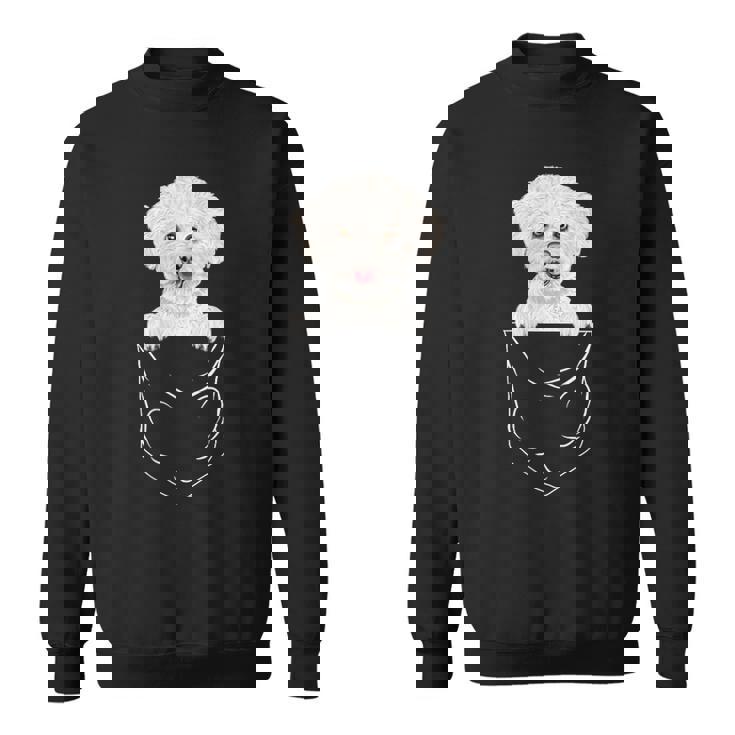 Bichons Frisés Avec Inscription Dog In Pocket Sweater e