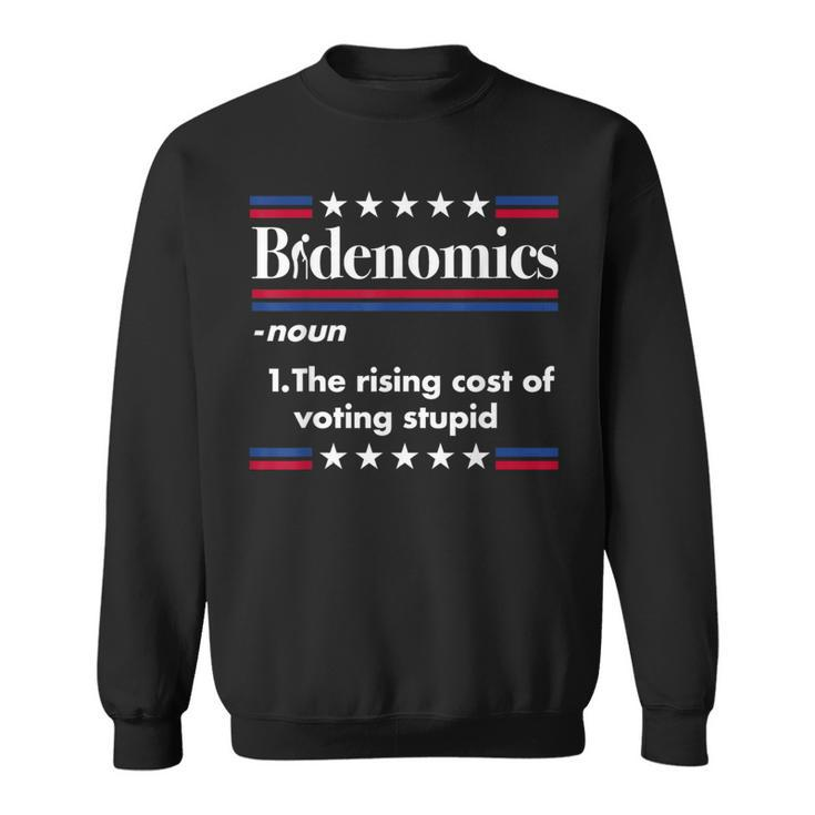 Bidenomics Rising Cost Of Voting Joe Biden Satire Sweatshirt