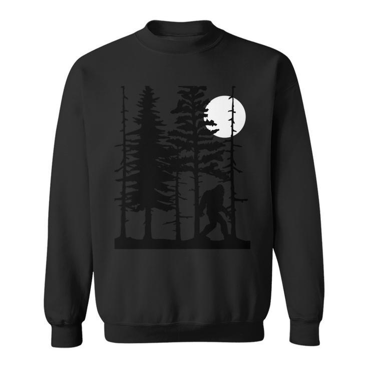 Bigfoot Hiding In Forest For Sasquatch Believers Sweatshirt