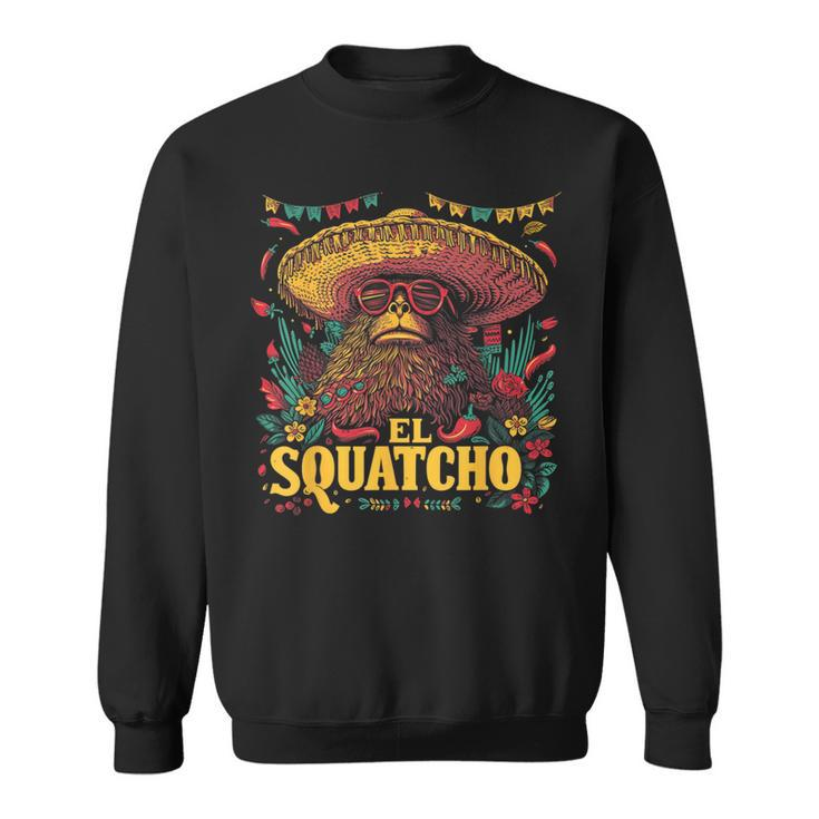 Bigfoot Sasquatch Cinco De Mayo Mexican Sombrero Fiesta Sweatshirt