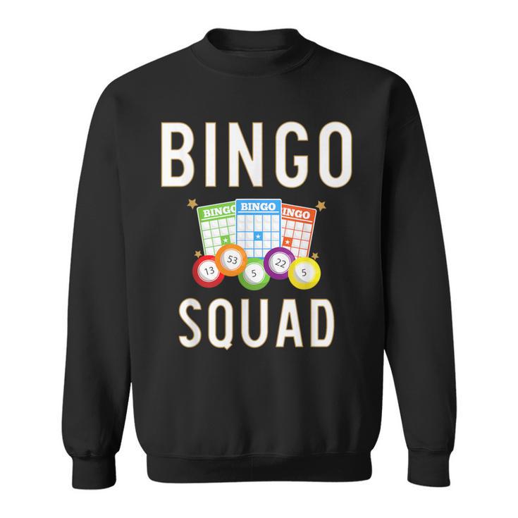 Bingo Squad Bingo Card Player Sweatshirt