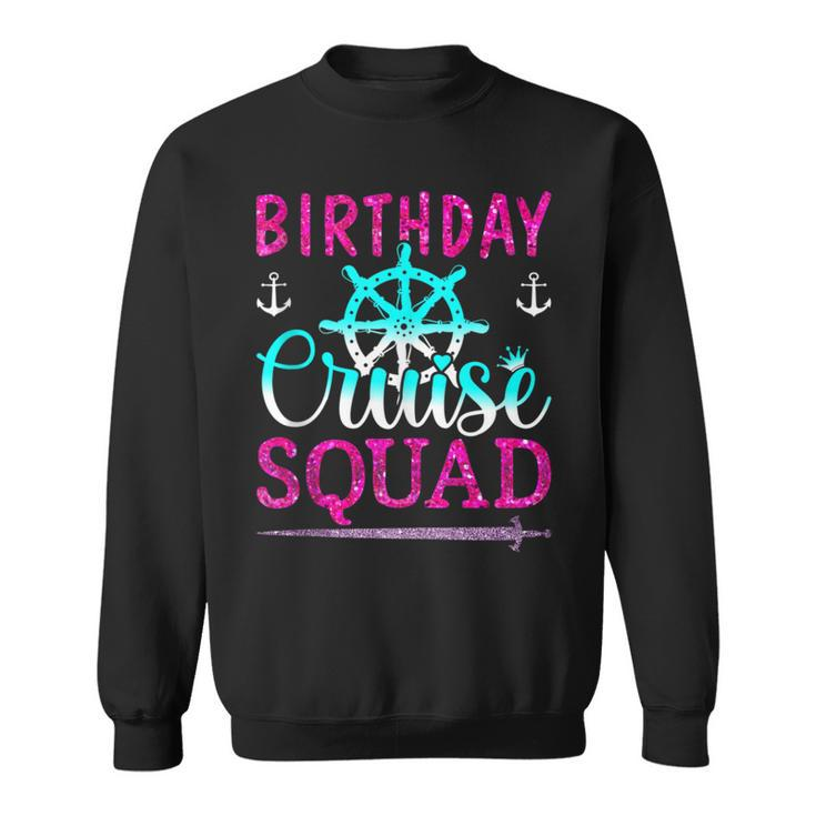 Birthday Cruise Squad King Crown Sword Cruise Boat Party Sweatshirt