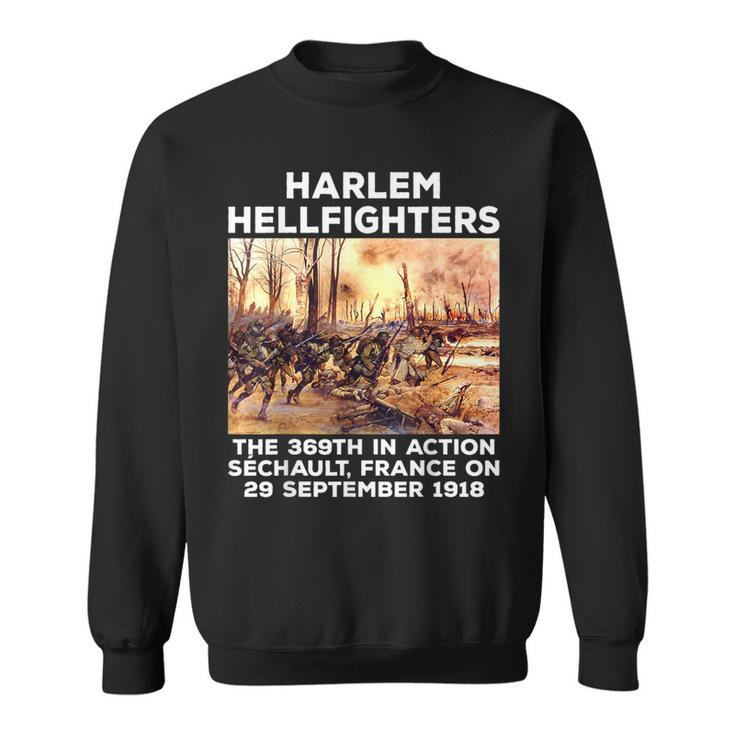 Black Military History Usa Black History Harlem Hellfighters Sweatshirt