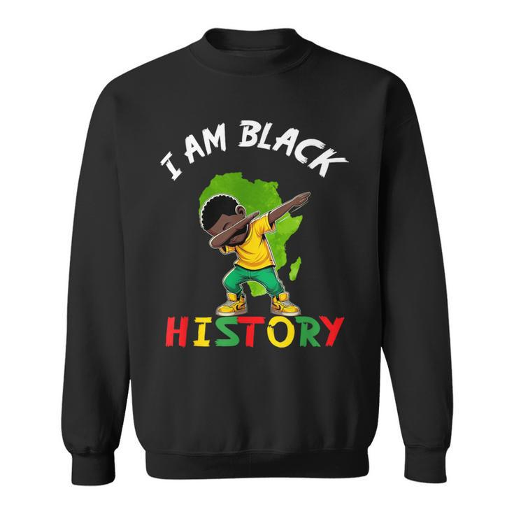 I Am Black History Boys Black History Month Celebrating Sweatshirt