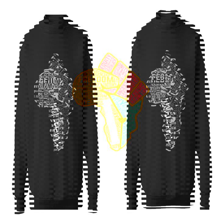 Black History Junenth Black Freedom 1865 African American Sweatshirt
