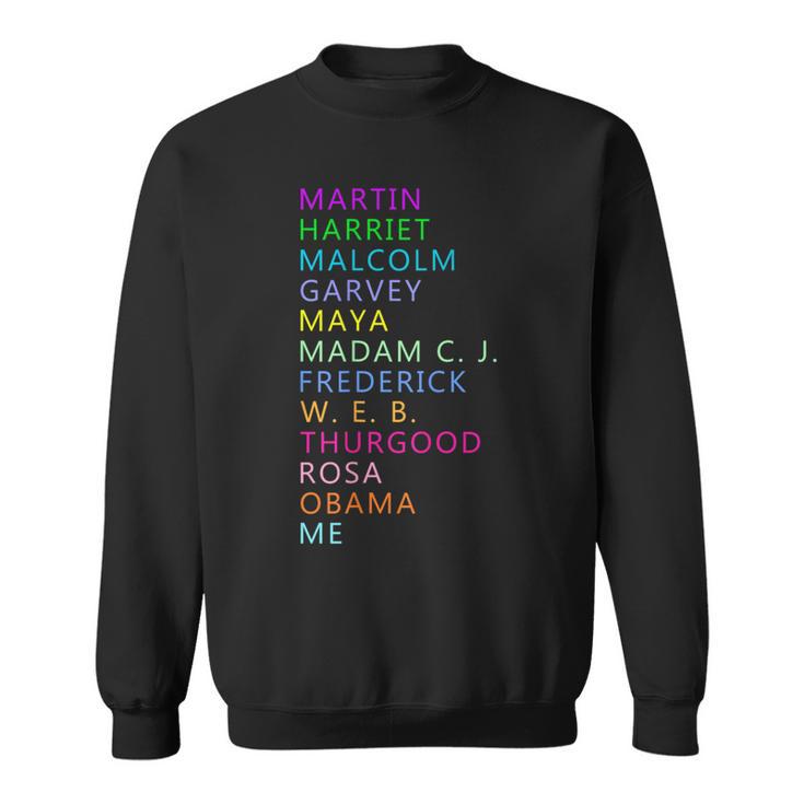 Black History Month African American Leader's Graphic Sweatshirt