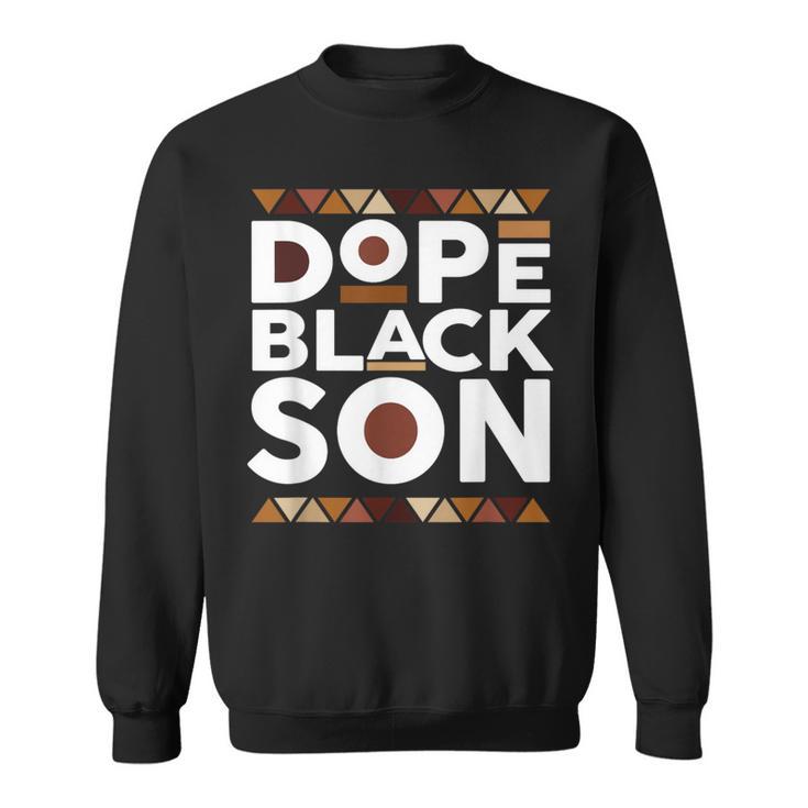 Black History Month Family Matching Melanin Dope Black Son Sweatshirt