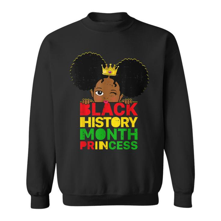 Black History Month Princess African Melanin Girls Toddler Sweatshirt
