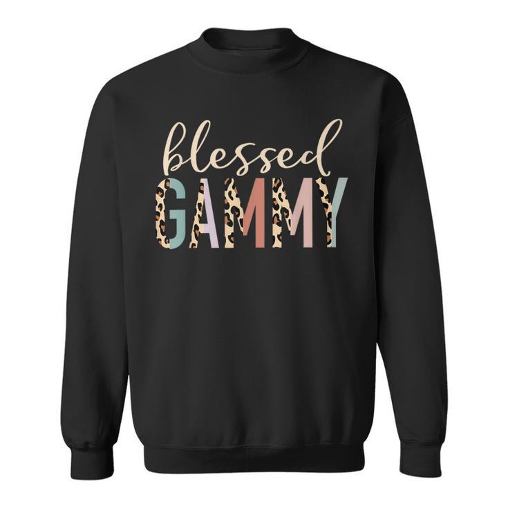 Blessed Gammy Cute Leopard Print Sweatshirt