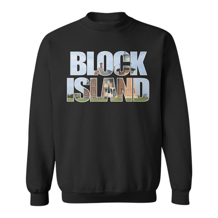 Block Island Lighthouse Souvenir Rhode Island Beach Keepsake Sweatshirt