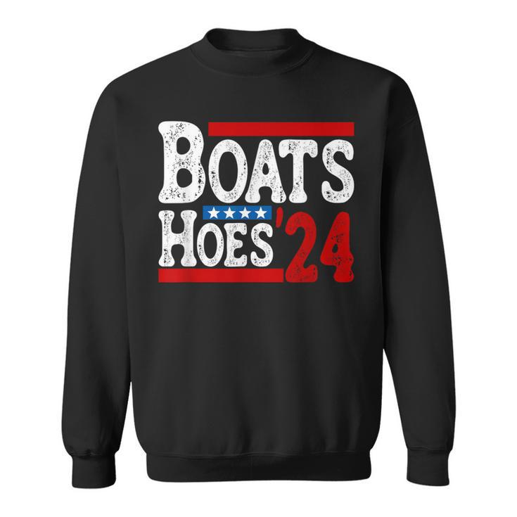 Boats & Hoes 24 Vintage Logo For Your Step Brothers Sweatshirt