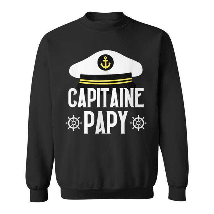 Boot Geschenk Humor Kapitän Opa Segelboot Papa Papi Meer Sweatshirt