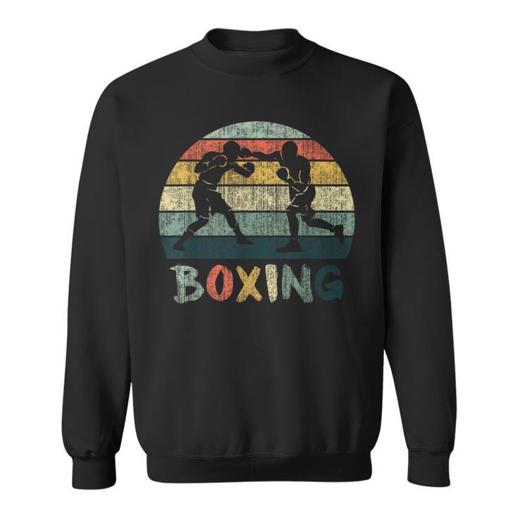 Boxing Vintage Box Sport Retro Boxinggloves Cerberus Sweatshirt