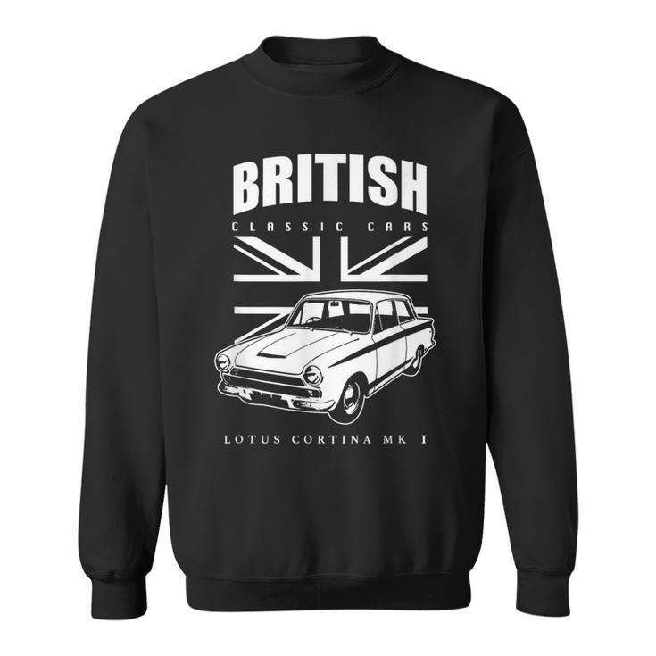 British Classic Car Lotus Cortina Mark 1 Sweatshirt