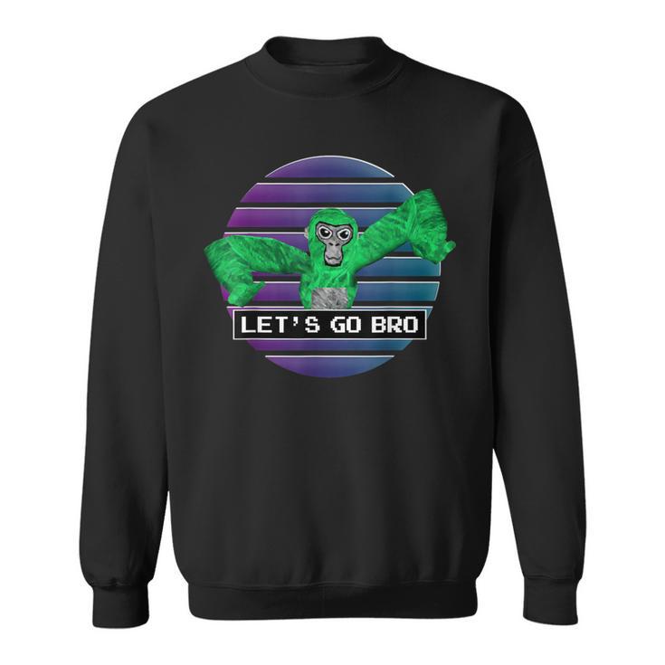 Come At Me Bro Gorilla Monkey Tag Vr Gamer Sweatshirt