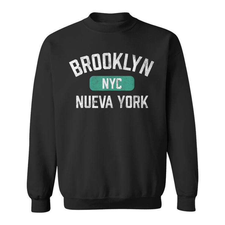 Brooklyn Nueva York Nyc New York Vintage Athletic Spanish Sweatshirt