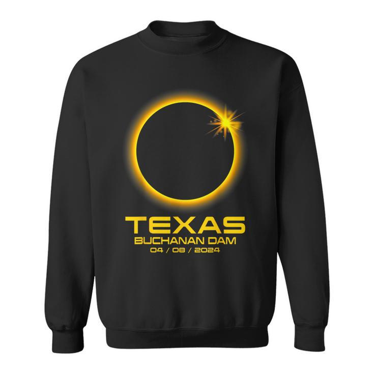 Buchanan Dam Texas Tx Total Solar Eclipse 2024 Sweatshirt